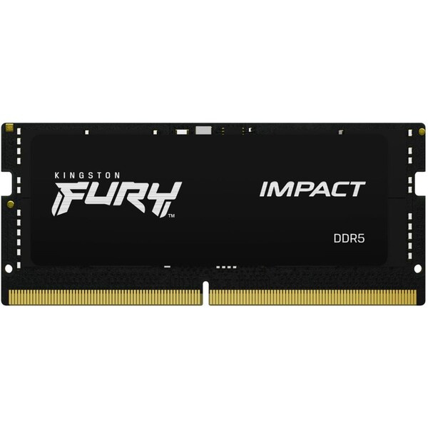 Kingston Fury Impact 16GB 4800MHz CL38 DDR5 SO-DIMM Black KF548S38IB-16 Černá