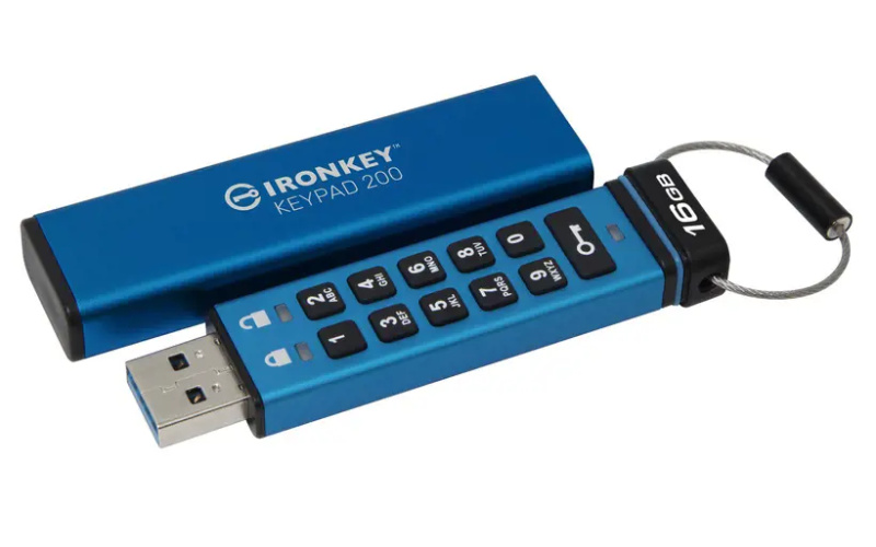 Kingston IronKey Keypad 200 16GB IKKP200/16GB Modrá