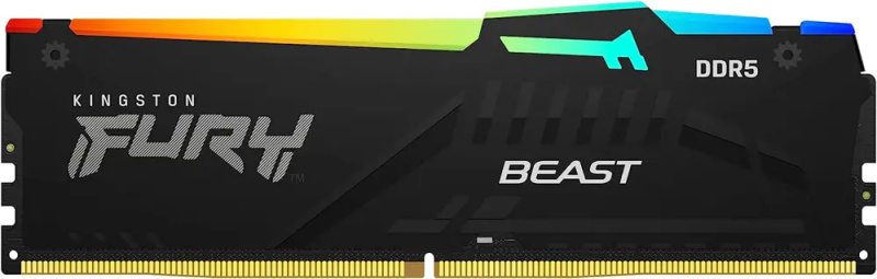 Kingston FURY Beast DDR5 64GB 6000MHz CL40 4x16GB RGB Černá Černá
