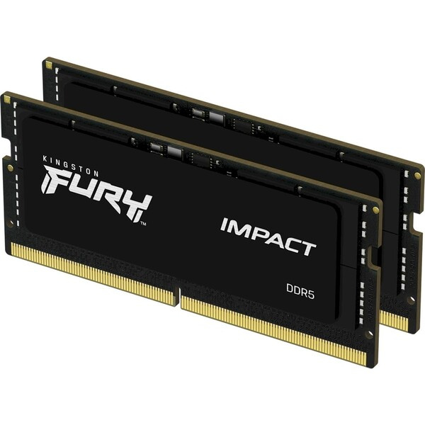 Kingston FURY Impact DDR5 32GB 6400MHz CL38 SO-DIMM (2x16GB) XMP (KF564S38IBK2-32) Černá