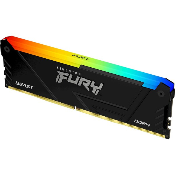 Kingston FURY Beast RGB 8GB 3200MHz DDR4 CL16 DIMM 8GB XMP Černá