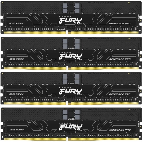 Kingston FURY Renegade Pro DDR5 128GB 6000MHz CL32 DIMM (4x32GB) XMP (KF560R32RBK4-128) Černá