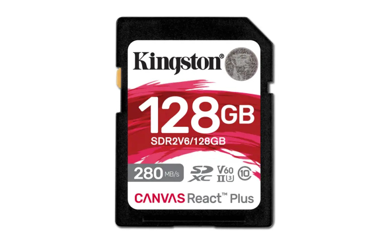 Kingston SDXC 128GB Canvas React Plus V60 SDR2V6/128GB