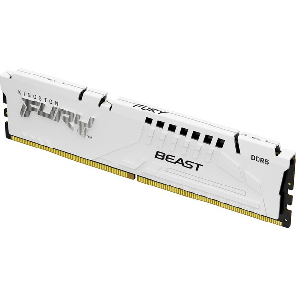 Kingston FURY Beast White DDR5 32GB 6400MHz CL32 DIMM (1x32GB) EXPO/XMP (KF564C32BWE-32) Bílá