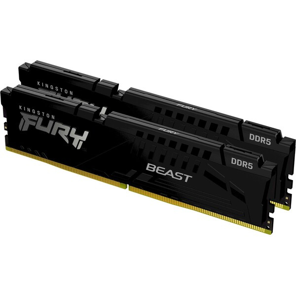 Kingston FURY Beast Black DDR5 64GB 6400MHz CL32 DIMM (2x32GB) XMP (KF564C32BBK2-64) Černá