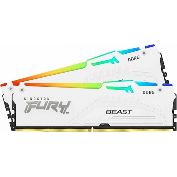 Kingston Fury Beast White RGB 64GB (2x 32GB) DDR5 6000MHz Černá