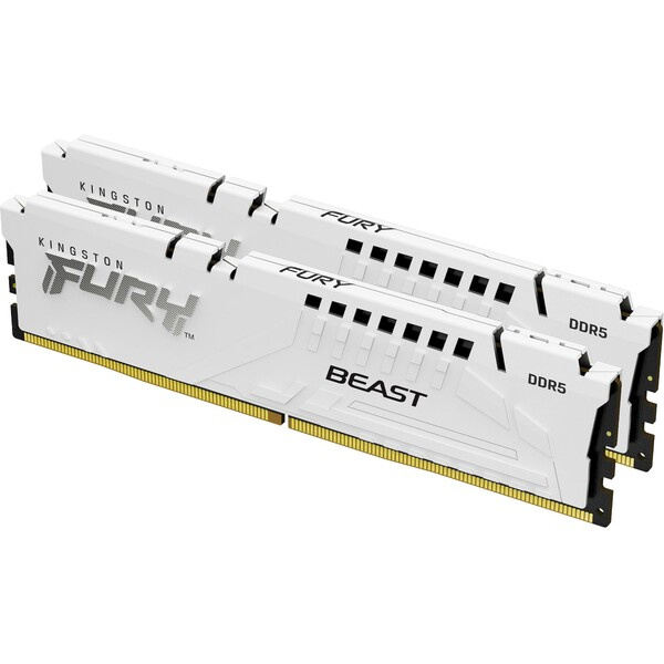 Kingston FURY Beast White DDR5 32GB 6000MHz CL36 DIMM (2x16GB) EXPO/XMP (KF560C36BWE2K2-32) Bílá