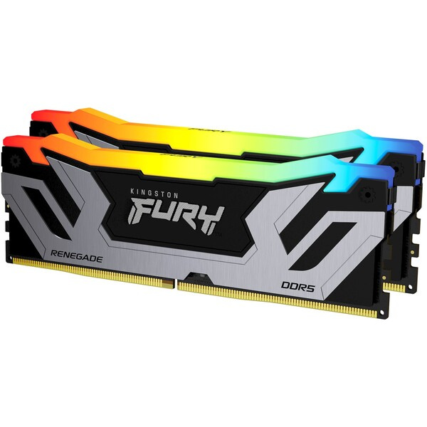 Kingston FURY Renegade Black RGB DDR5 48GB 8400MHz CL40 CUDIMM (2x24GB) XMP (KF584CU40RSAK2-48) Černá