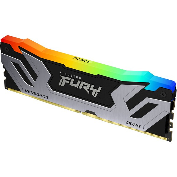 Kingston FURY Renegade Black RGB DDR5 24GB 8400MHz CL40 CUDIMM (1x24GB) XMP (KF584CU40RSA-24) Černá