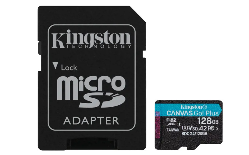 Kingston MicroSDXC 128GB Canvas Go Plus A2 SDCG4/128GB
