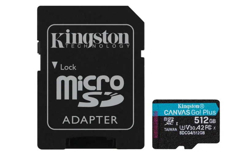 Kingston MicroSDXC 512GB Canvas Go Plus A2 SDCG4/512GB