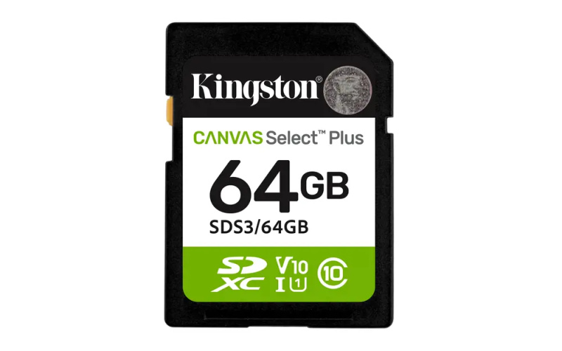 Kingston SDXC 64GB Canvas Select Plus SDS3/64GB