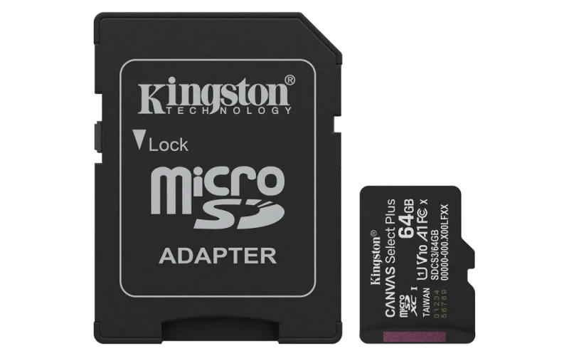 Kingston MicroSDXC 64GB Canvas Select Plus SDCS3/64GB