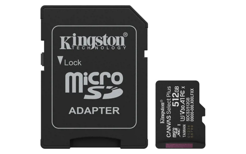 Kingston MicroSDXC 512GB Canvas Select Plus SDCS3/512GB