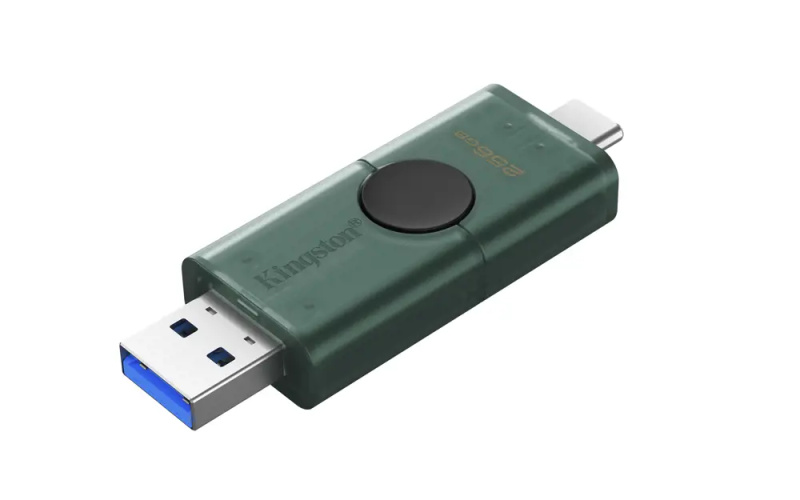 Kingston 256GB USB 3.2 Gen 1 DataTraveler Duo G2 DTDEG2/256GB Zelená