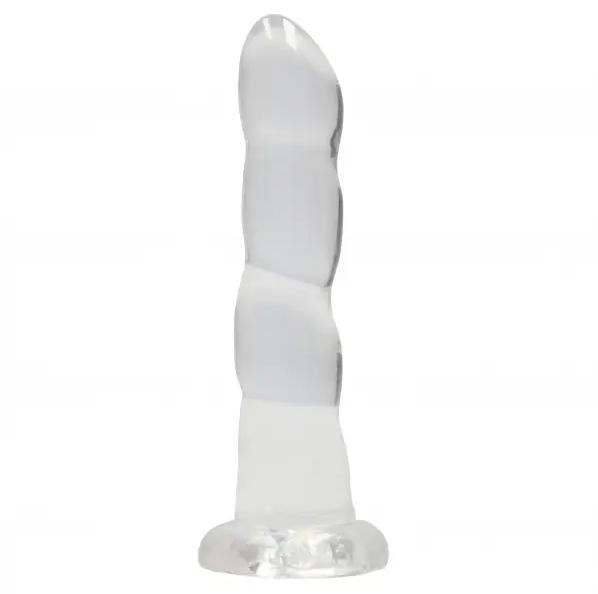 RealRock Dildo s přísavkou Majestic, průhledné 17 cm