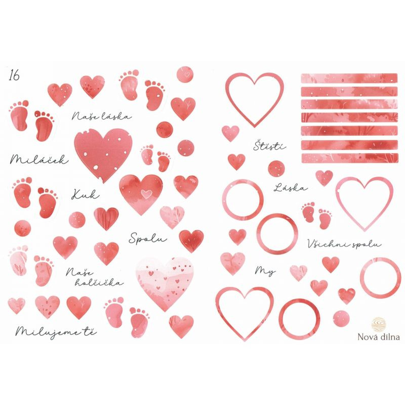 Samolepky A4 - Naše holčička