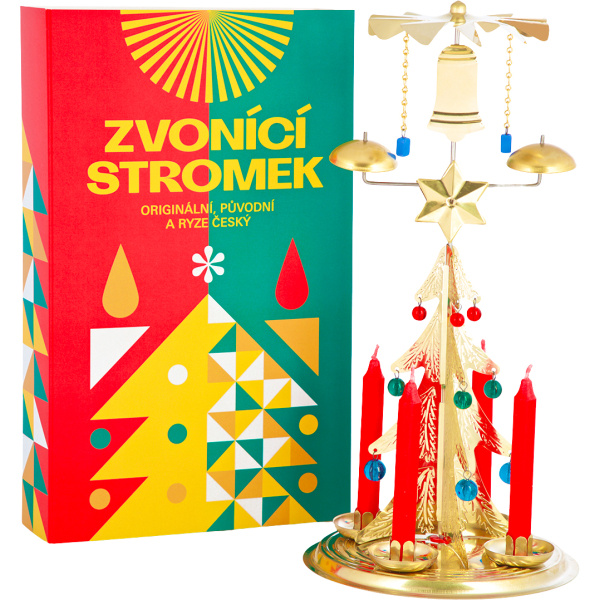 Tradiční andělské zvonění - Zvonící stromek zlatý
