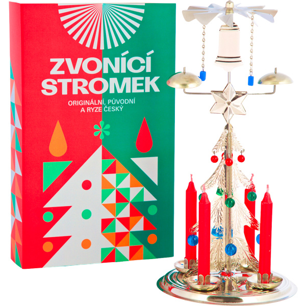 Tradiční andělské zvonění - Zvonící stromek stříbrný