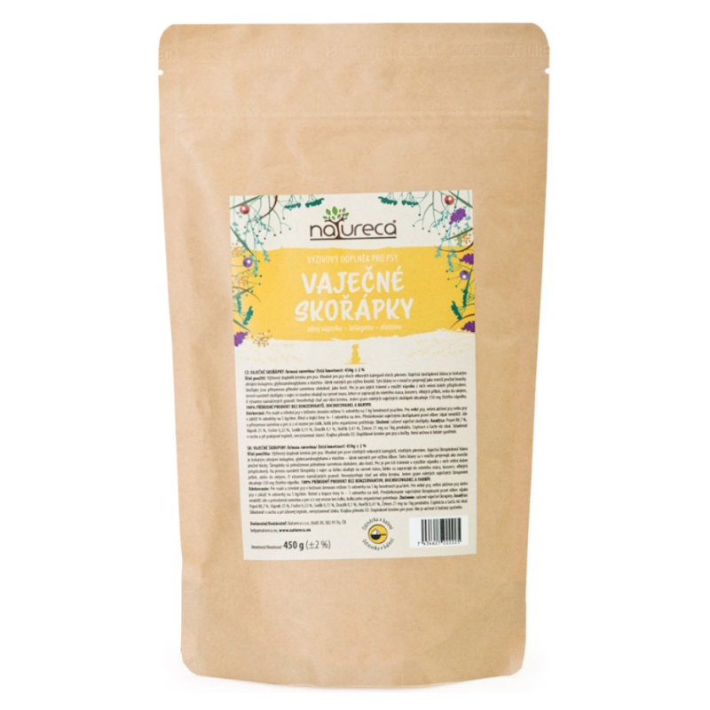 NATURECA Vaječné skořápky sušené  450g