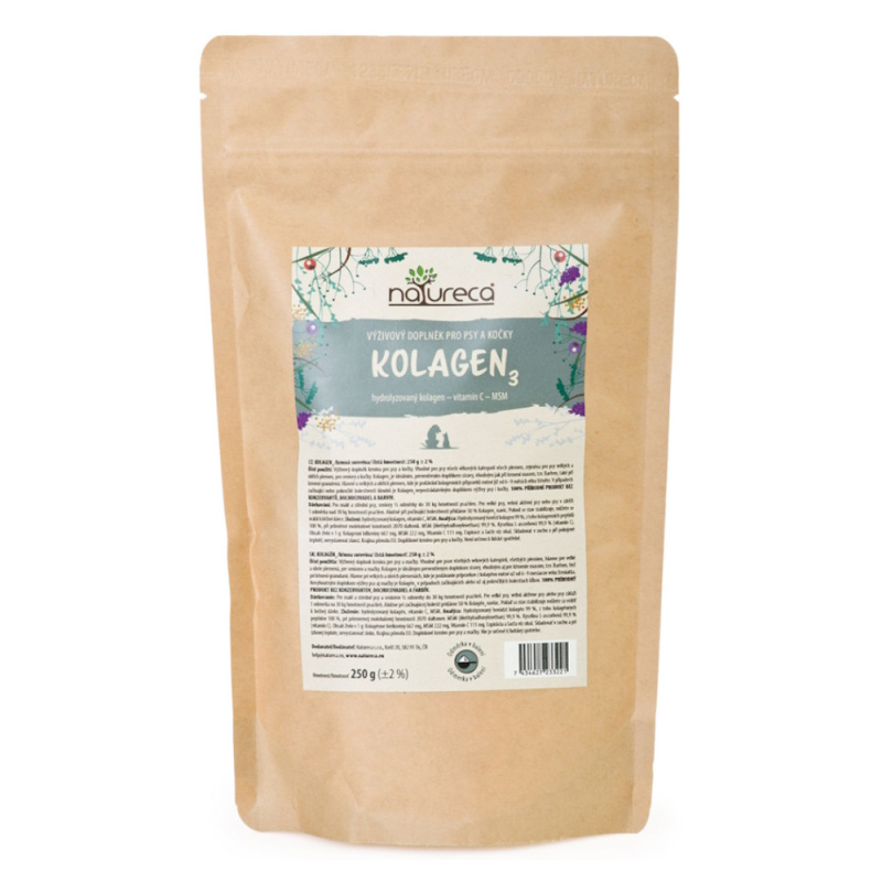 NATURECA Kolagen 3, sušený hydrolizovaný 250g