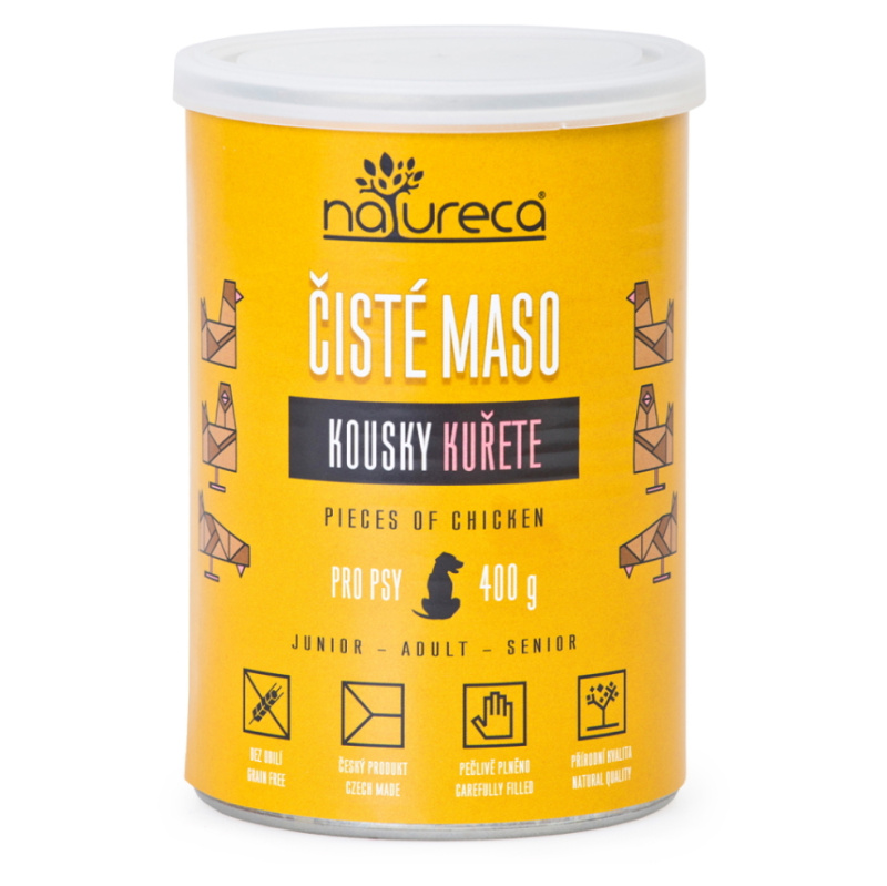 NATURECA konz. kuřecí kousky pro psy  400g