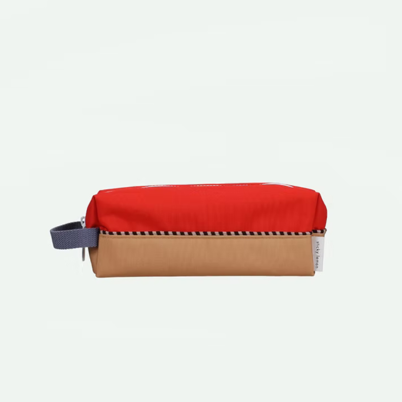 STICKY LEMON Penál wonders - colourblocking - red hat + jane beige