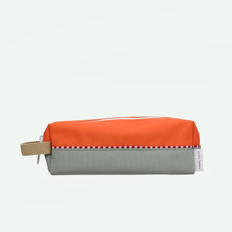 STICKY LEMON Penál wonders - colourblocking - lifebuoy orange + shark grey