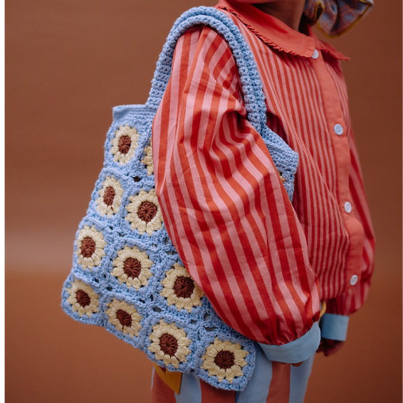 STICKY LEMON Háčkovaná taška flower - willow basket
