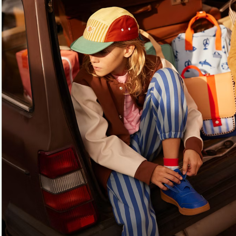 STICKY LEMON Tepláky wonders - zissou blue + blue whale Velikost: 98-104