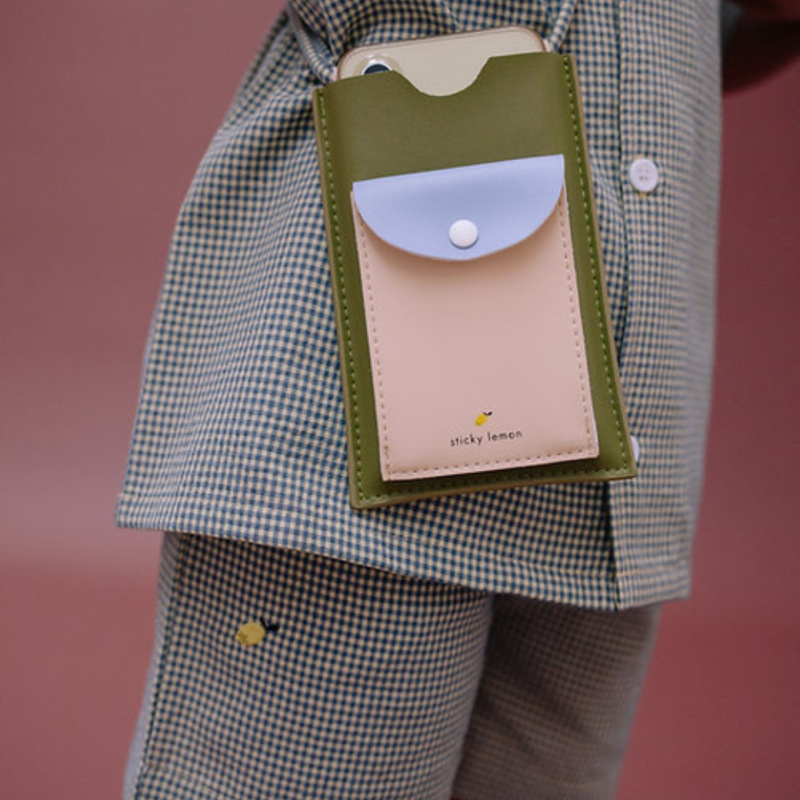 THE STICKY SIS CLUB STICKY LEMON Taštička na mobil -  lemon tree + tickling grass