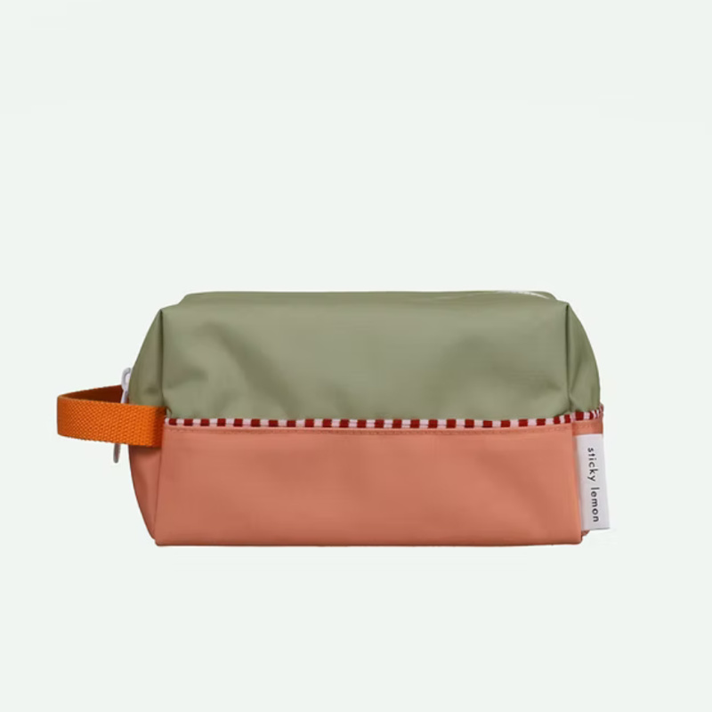 STICKY LEMON Pouzdro wonders colourblocking - shark grey + coral pink