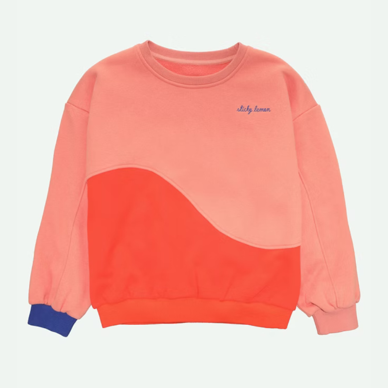 STICKY LEMON Mikina wonders - coral pink + red hat Velikost: 98-104