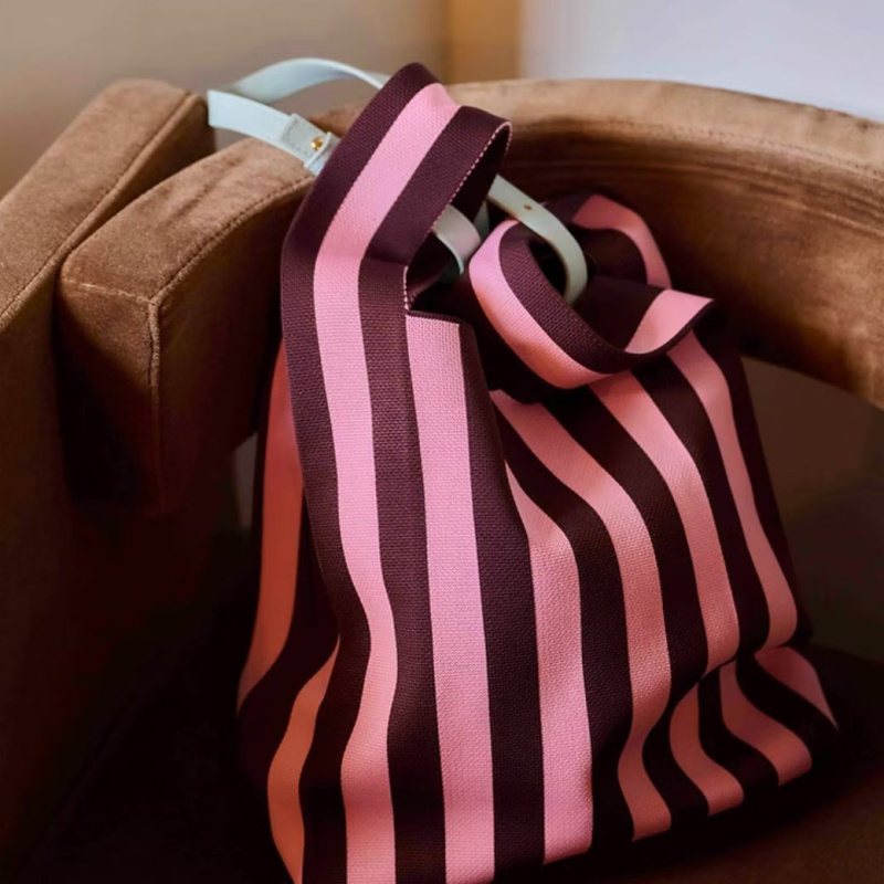 STICKY LEMON THE STICKY SIS CLUB Taška Market stripes - chocolate + bubblegum