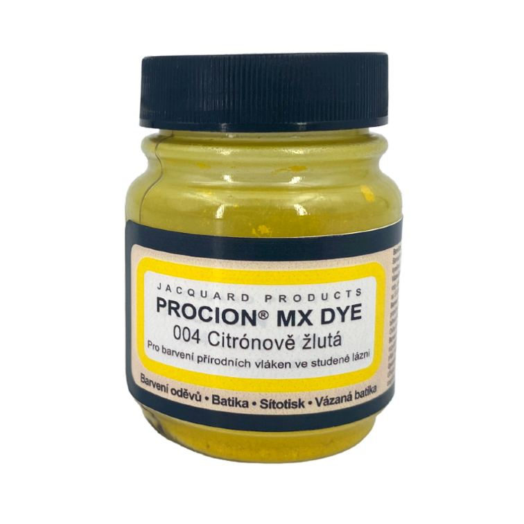 Reaktivní barvy na batikování Procion MX 19g citrónová žlutá 004