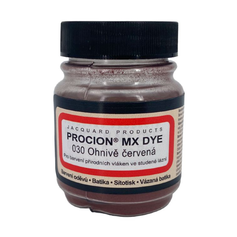 Reaktivní barvy na batikování Procion MX 19g ohnivá červená 030