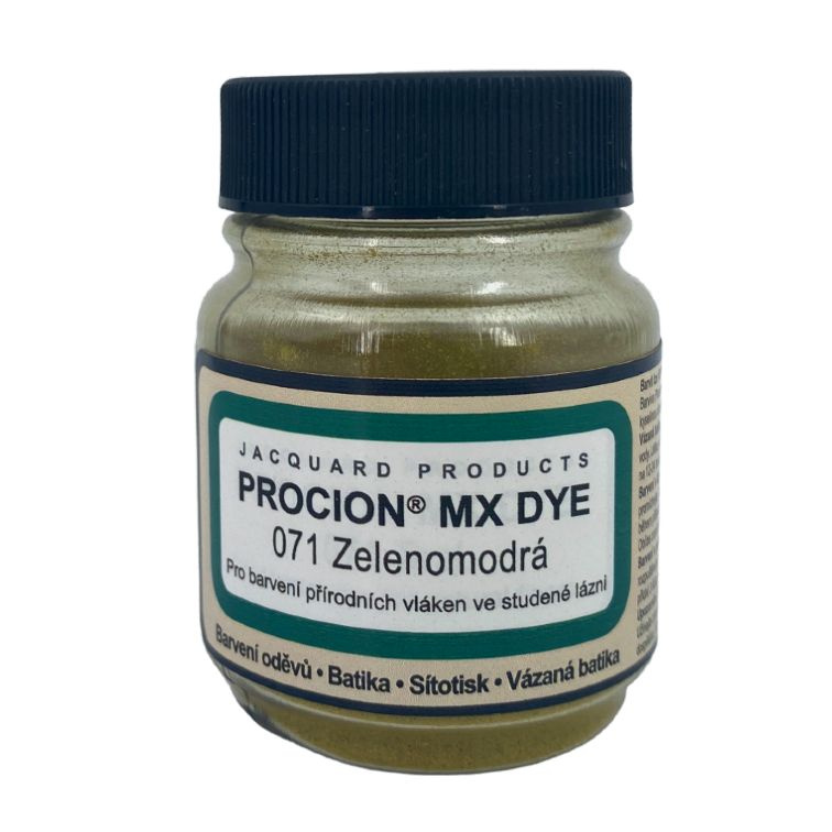 Reaktivní barvy na batikování Procion MX 19g zelenomodrá 071