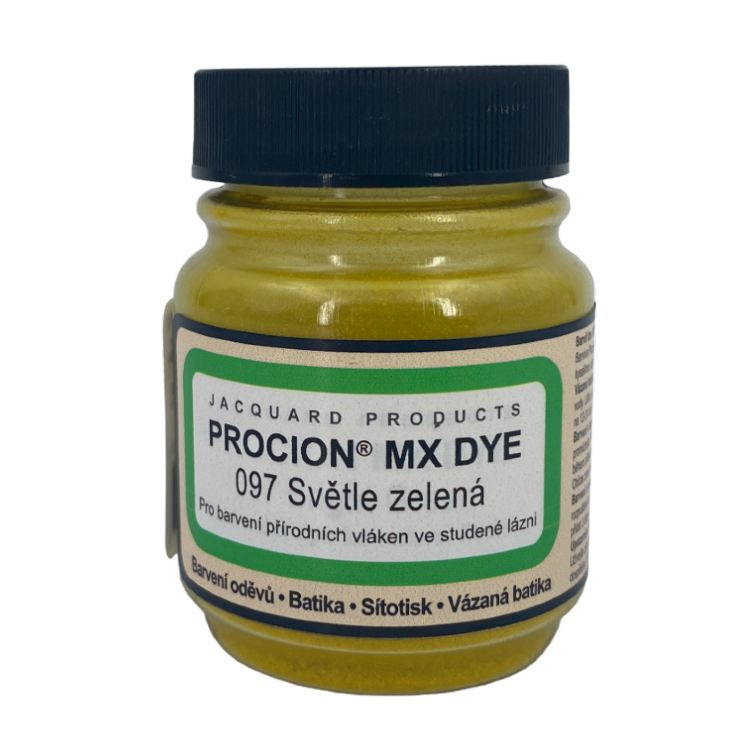 Reaktivní barvy na batikování Procion MX 19g světlá zelená 097