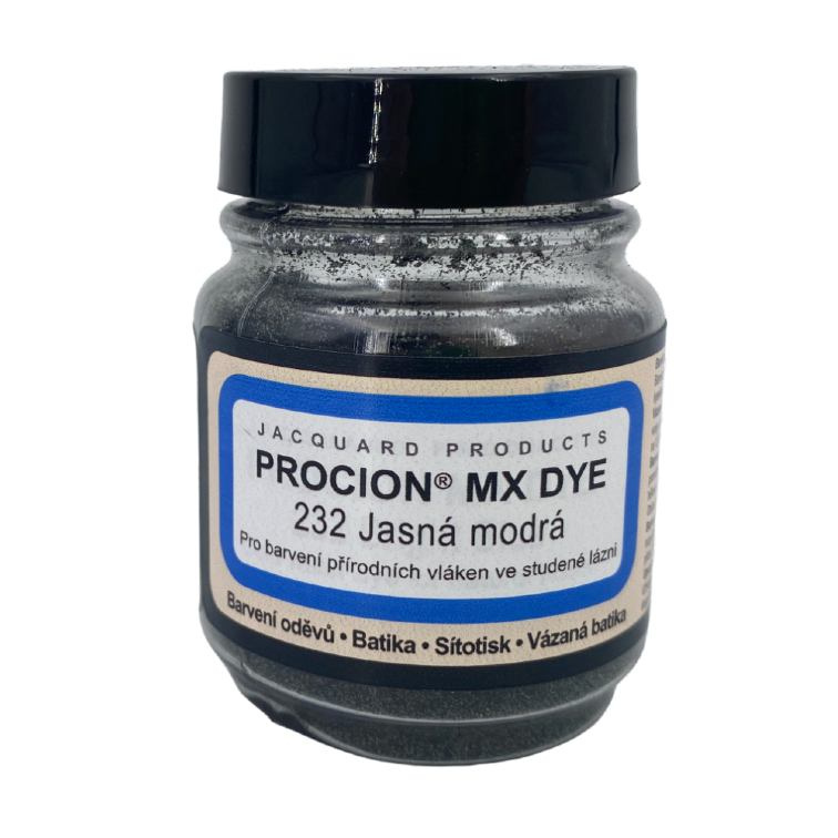 Reaktivní barvy na batikování Procion MX jasně modrá19g 232