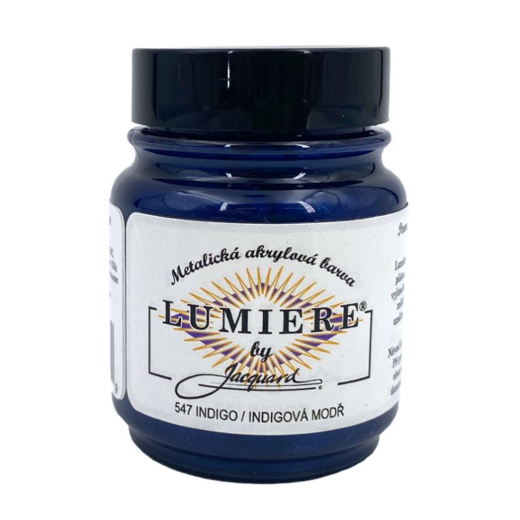 Metalické Barvy Lumiere 547 indigová modř