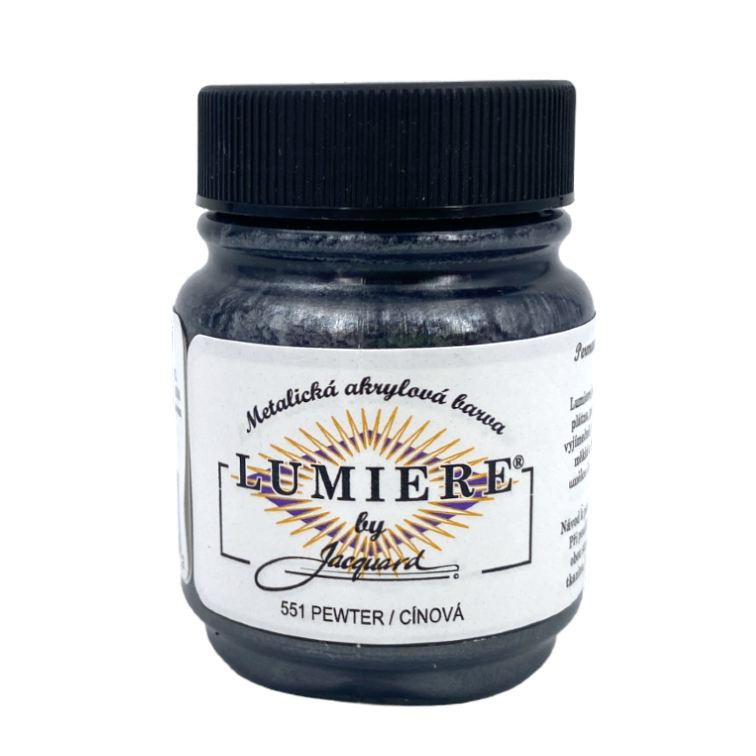 Metalické Barvy Lumiere 551 cínová