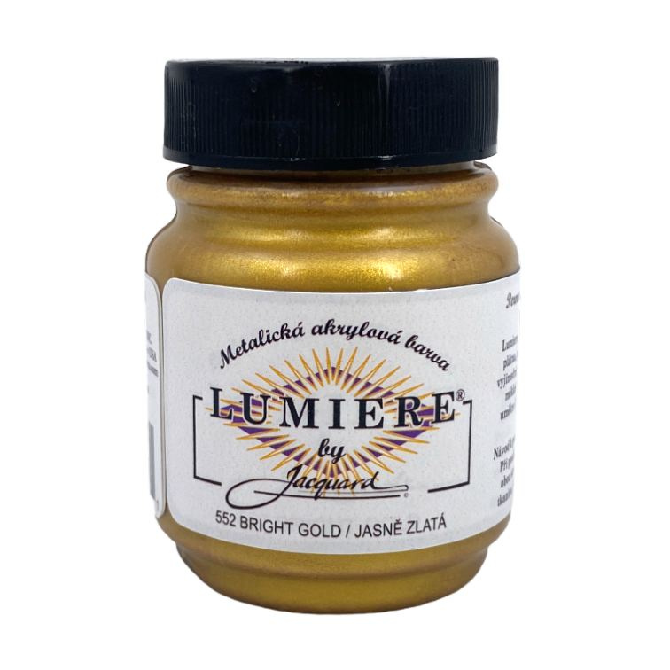 Metalické Barvy Lumiere 552 jasně zlatá