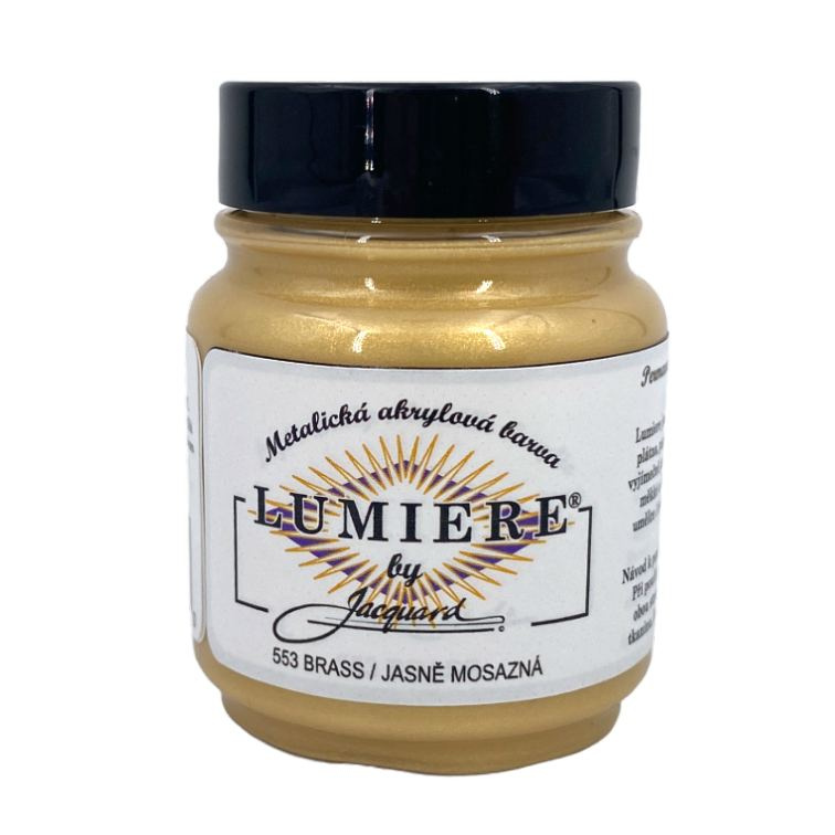 Metalické Barvy Lumiere 553 jasně mosazná