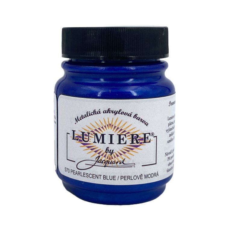 Metalické Barvy Lumiere 570 perlově modrá