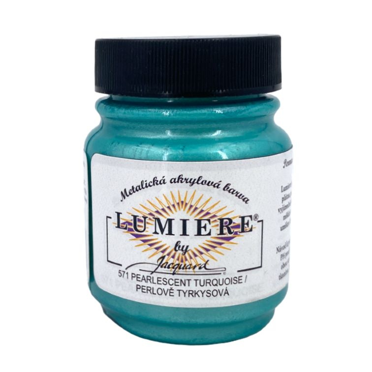 Metalické Barvy Lumiere 571 perlově tyrkysová