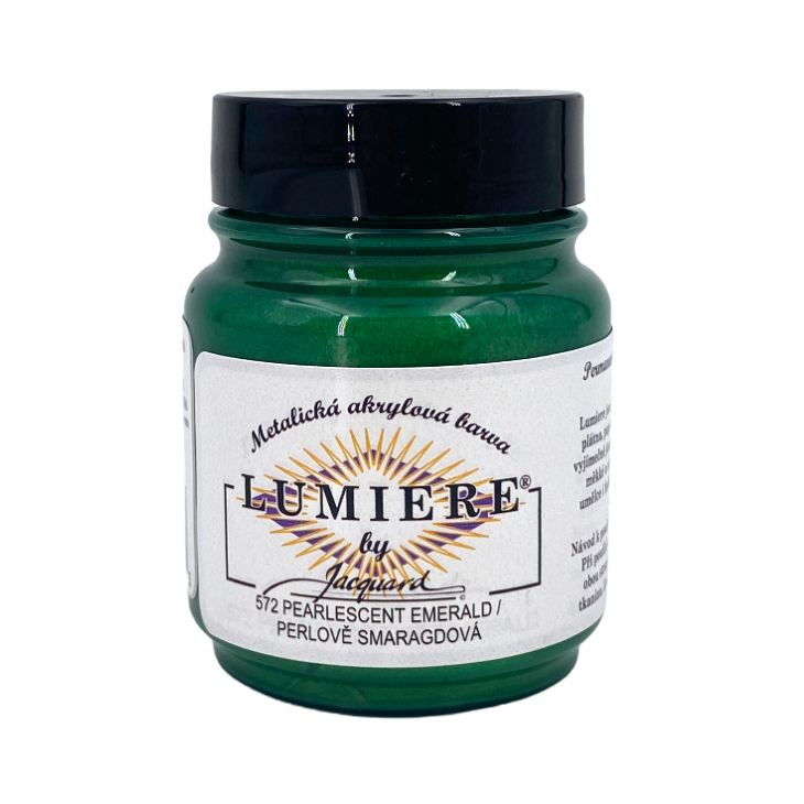 Metalické Barvy Lumiere 572 perlově smaragdová