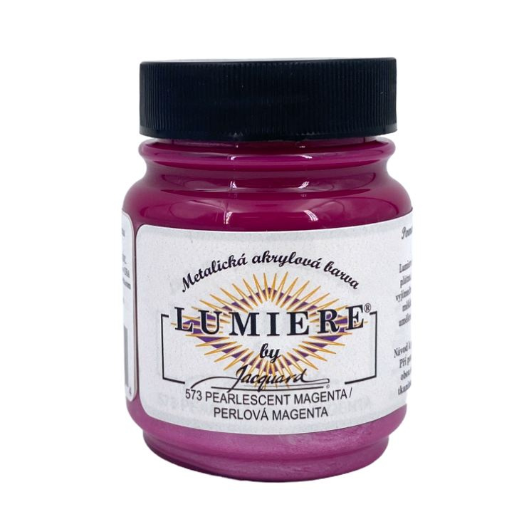 Metalické Barvy Lumiere 573 perlová magenta
