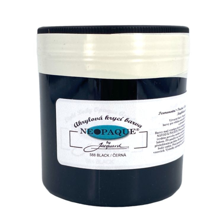 Nemetalická krycí barva Neopaque 588 černá (237ml)
