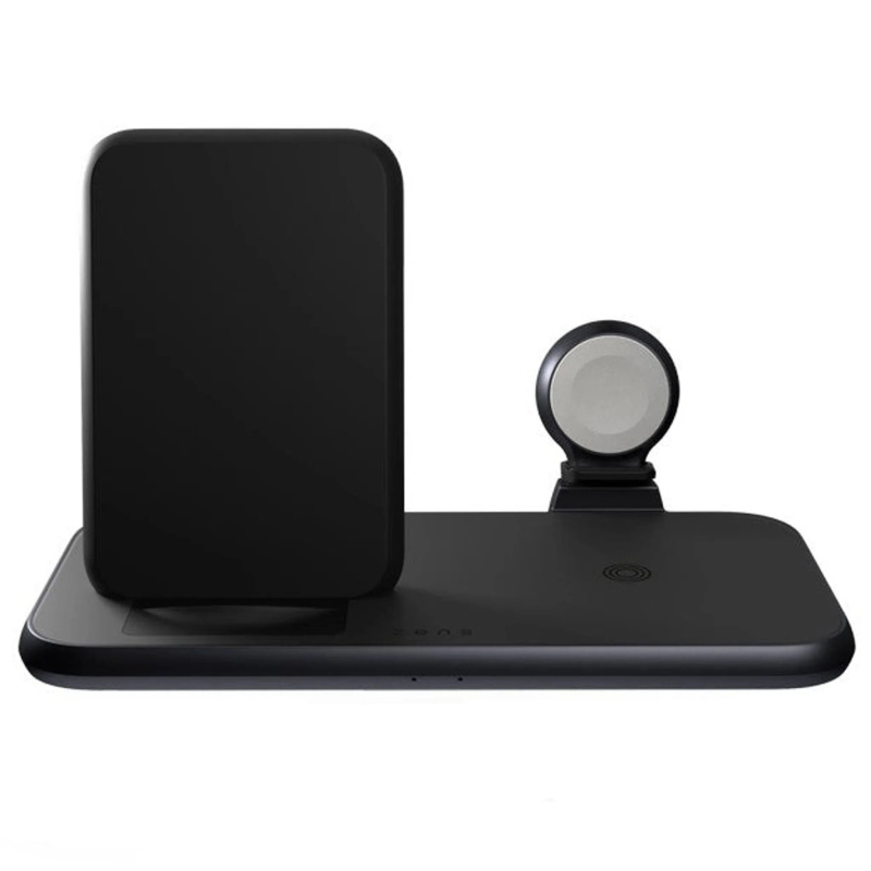 Hliníková bezdrátová nabíječka Zens Aluminium 4-in-1 Stand s 45W USB-C PD adaptérem