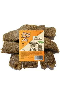 NATURECA pochoutka Masové pláty-Jehně,  100%maso  100g